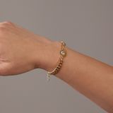 Lash Evil Eye Gold Bracelet