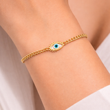 Lash Evil Eye Gold Bracelet