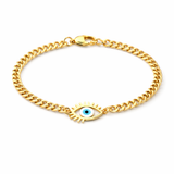 Lash Evil Eye Gold Bracelet